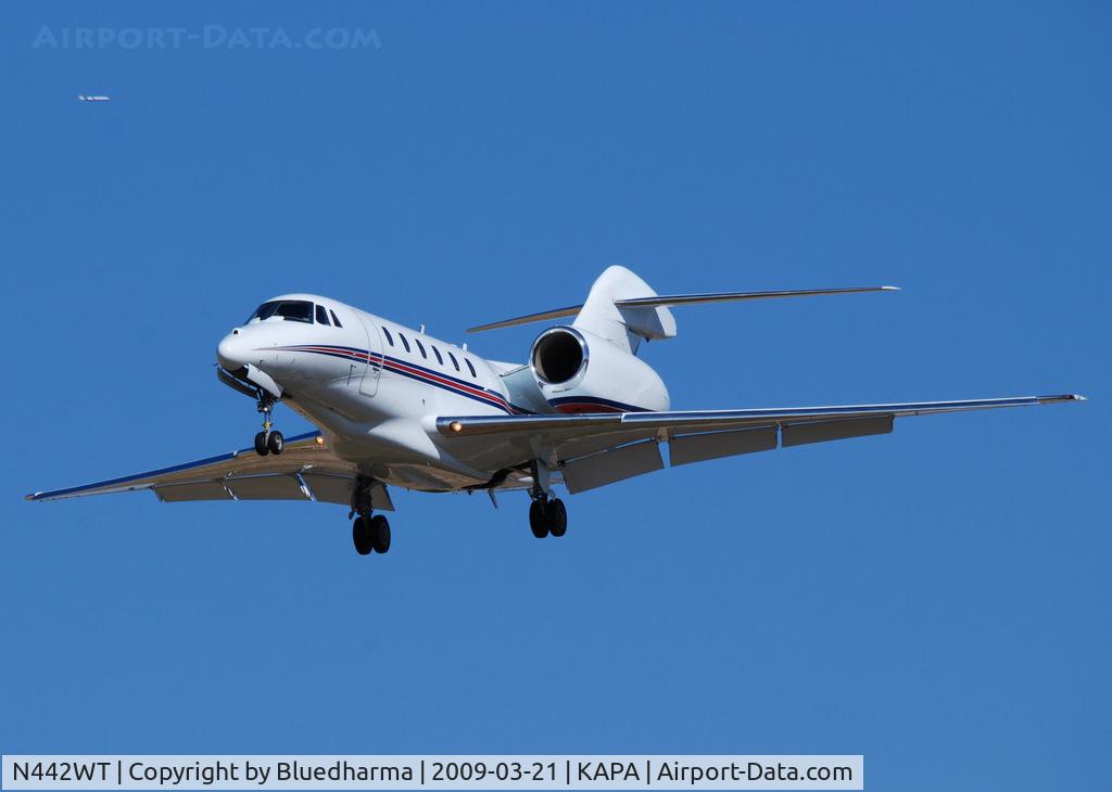 N442WT, 2004 Cessna 750 Citation X Citation X C/N 750-0233, On final approach to 17L.