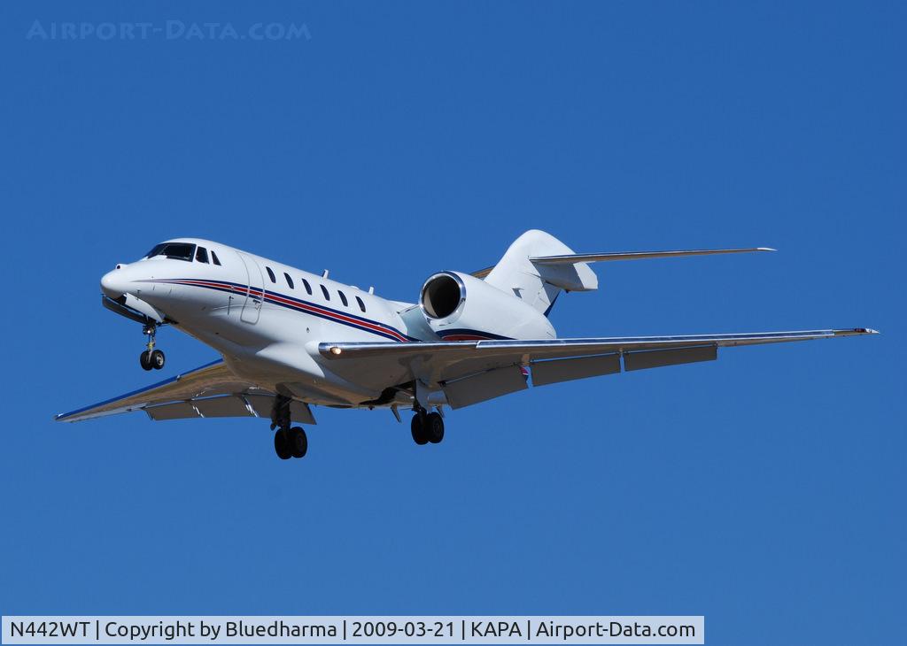 N442WT, 2004 Cessna 750 Citation X Citation X C/N 750-0233, On final approach to 17L.