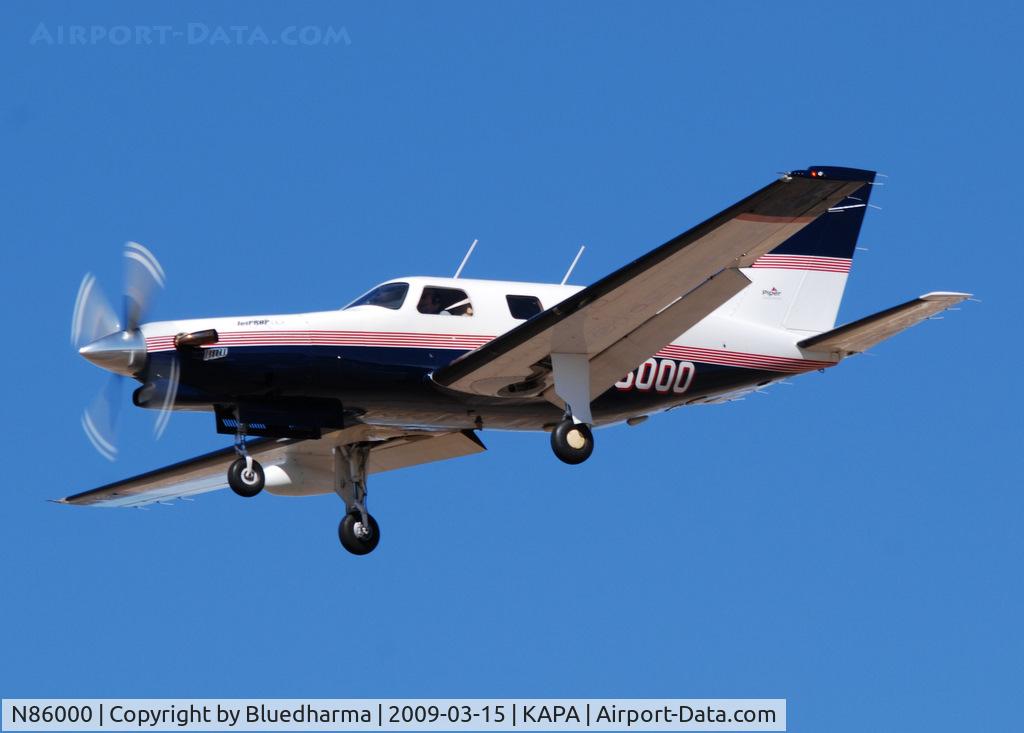 N86000, 1996 Piper PA-46-350P Malibu Mirage C/N 4636046, On final approach to 17L.