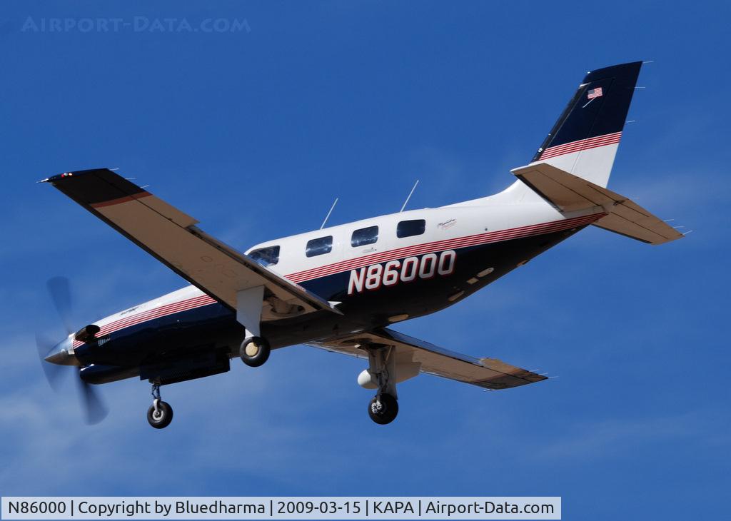 N86000, 1996 Piper PA-46-350P Malibu Mirage C/N 4636046, On final approach to 17L.