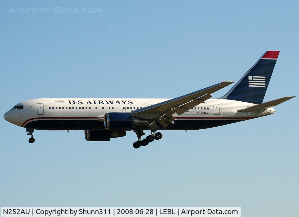 N252AU, 1990 Boeing 767-2B7 C/N 24765, Landing rwy 25R