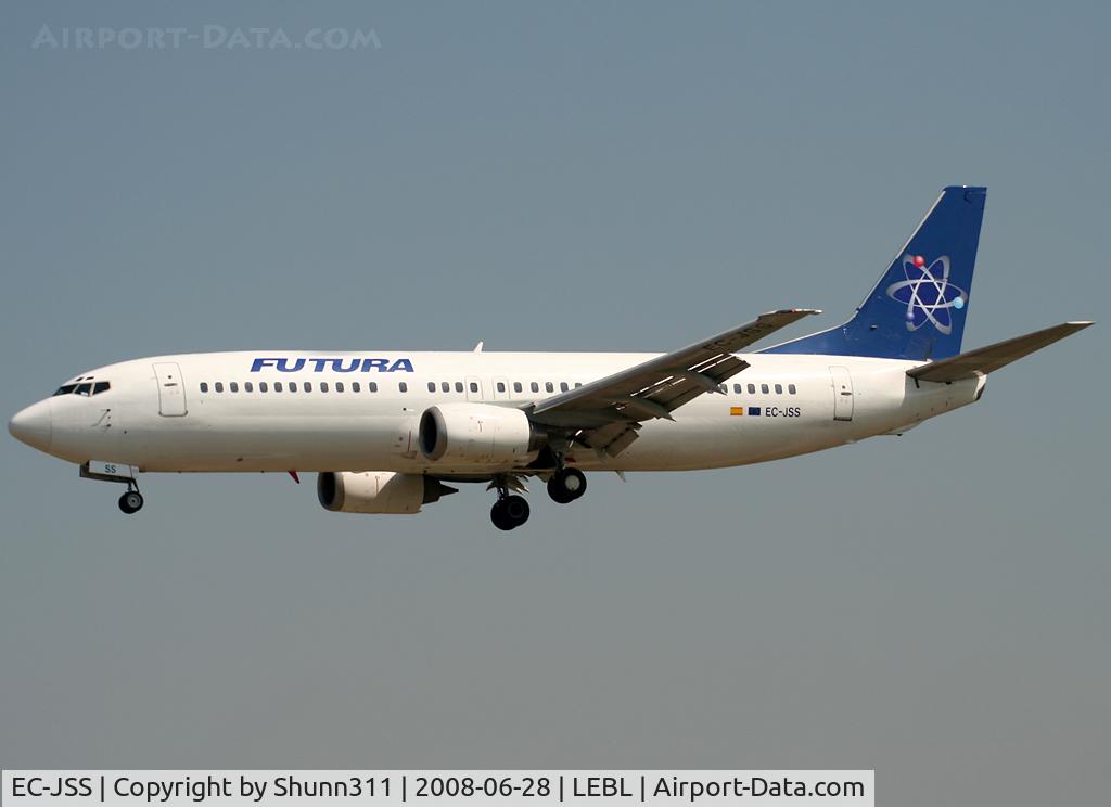 EC-JSS, 1989 Boeing 737-4K5 C/N 24128, Landing rwy 25R