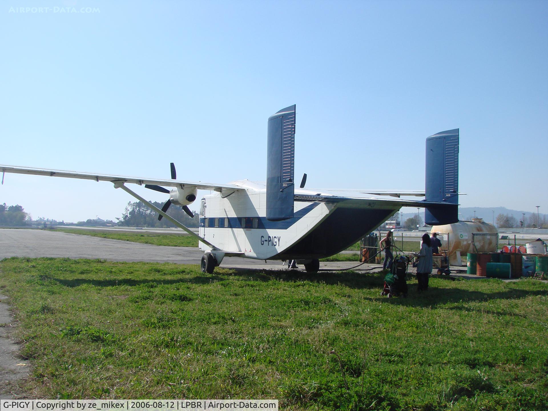 G-PIGY, 1975 Short SC-7 Skyvan 3-100 C/N SH.1943, sky van at Braga,Portugal
