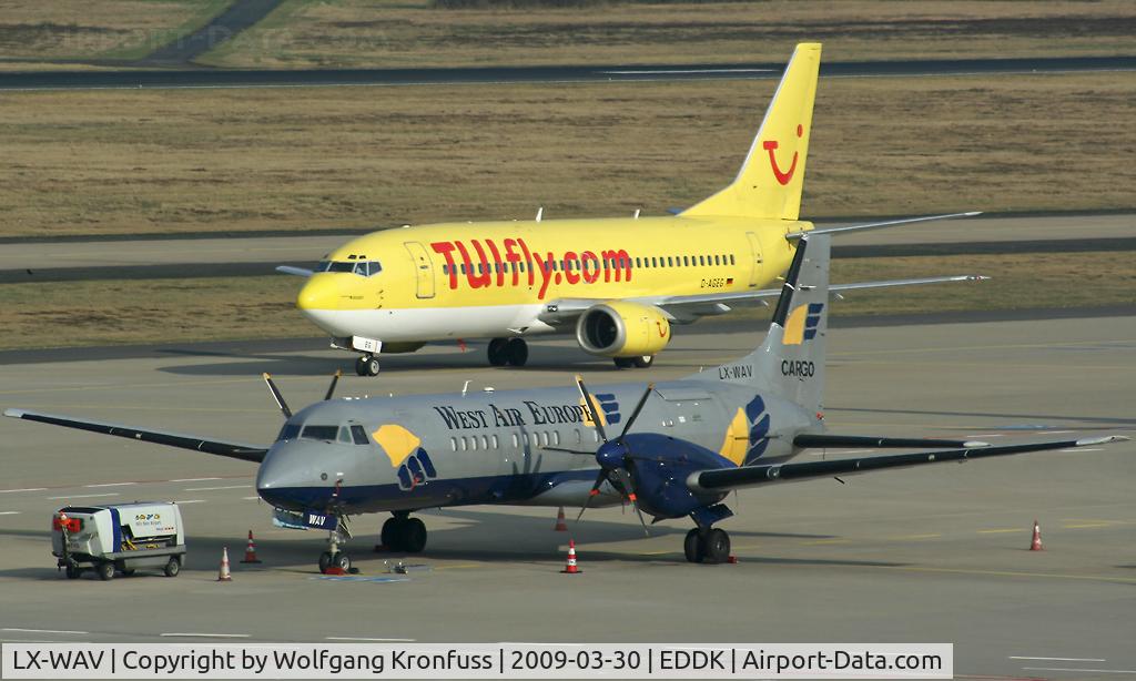 LX-WAV, 1991 British Aerospace ATP C/N 2041, ATP Cargo together with TuiFly B733