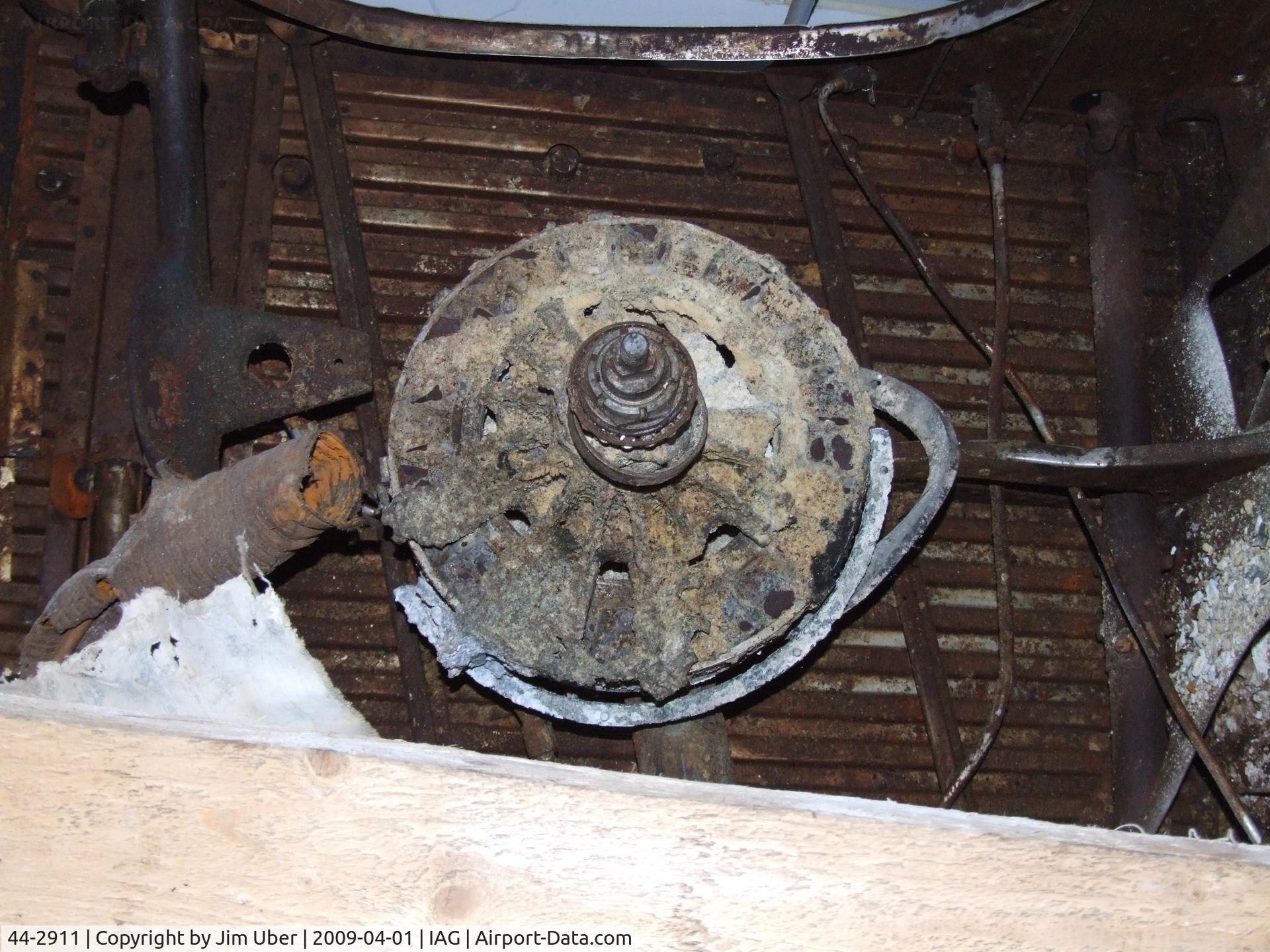 44-2911, 1944 Bell P-39Q Airacobra C/N Not found 44-2911, The magnesium main wheels didn't last very good.