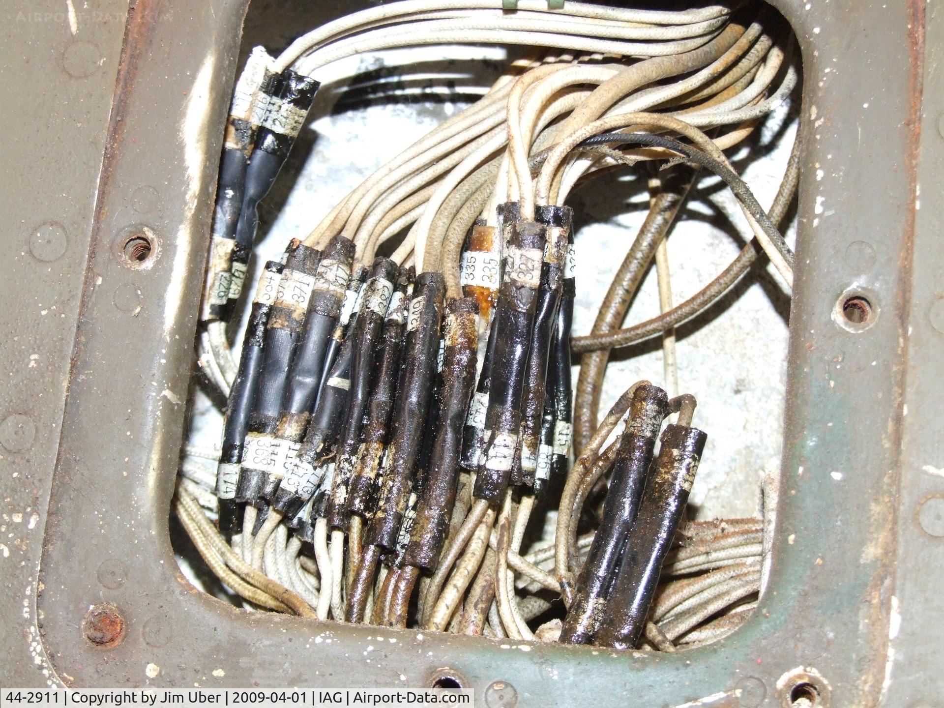44-2911, 1944 Bell P-39Q Airacobra C/N Not found 44-2911, The insulation is still intact, and pliable! Does anyone doubt the wisdom of using Mil Spec wire now? (60 year immersion test)