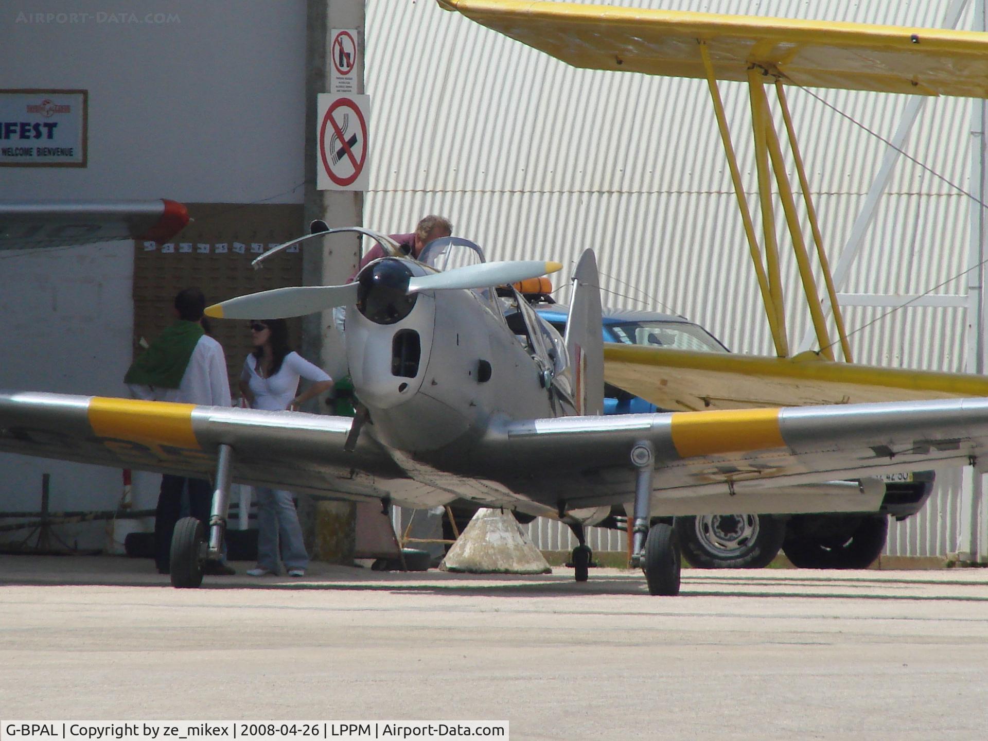 G-BPAL, 1951 De Havilland DHC-1 Chipmunk 22 C/N C1/0437, Chipmunk of ex-raf from aeroalgarve base at Portimão .