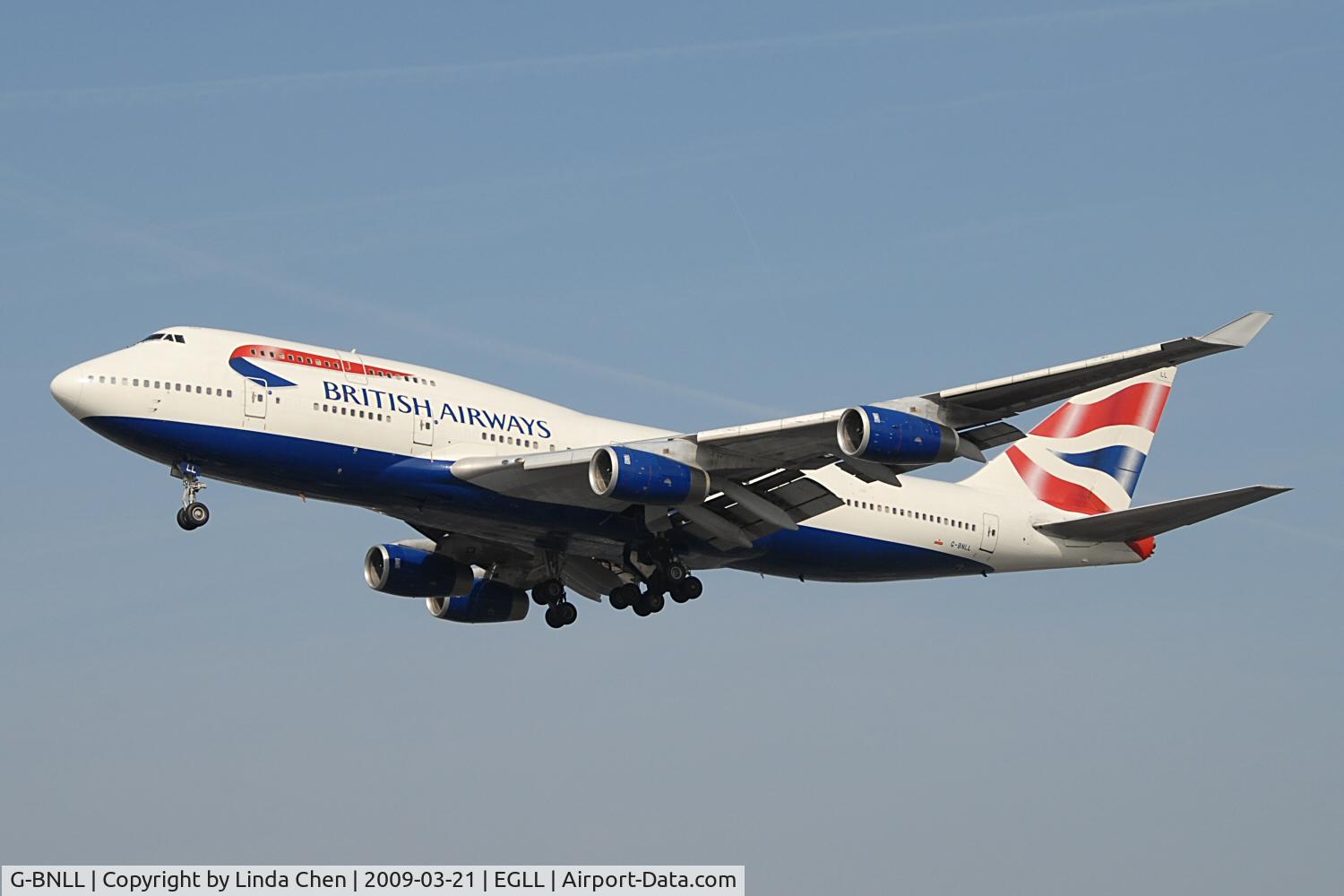 G-BNLL, 1990 Boeing 747-436 C/N 24054, British Airways B747-400