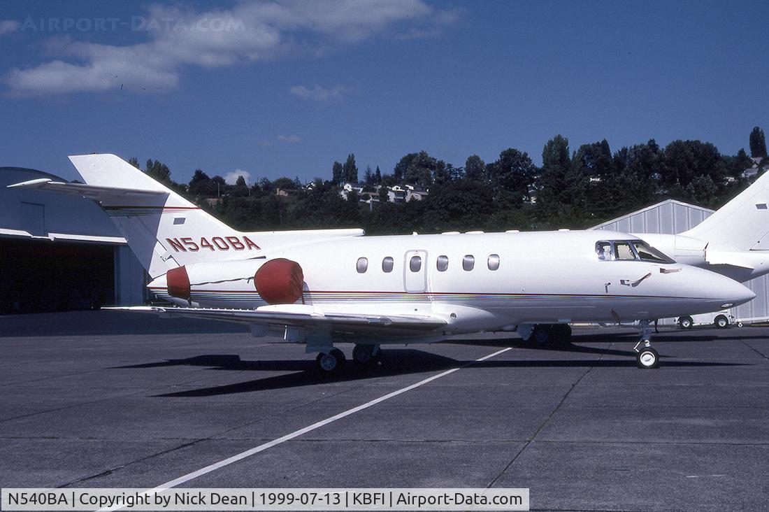 N540BA, 1993 British Aerospace BAe.125 Series 800A C/N 258241, KBFI
