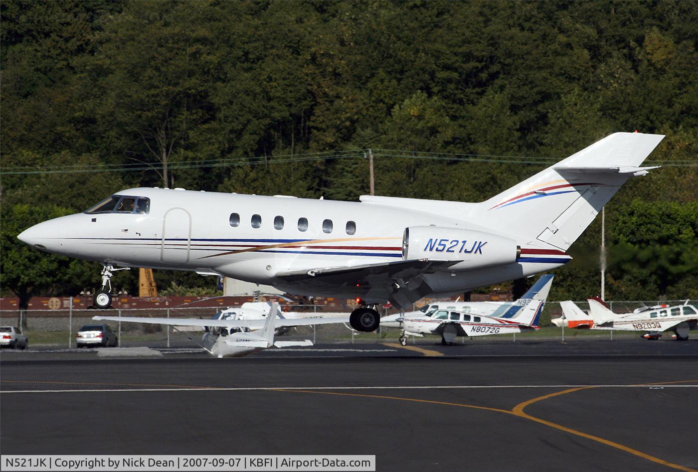 N521JK, 1994 Raytheon Hawker 800 C/N 258262, KBFI
