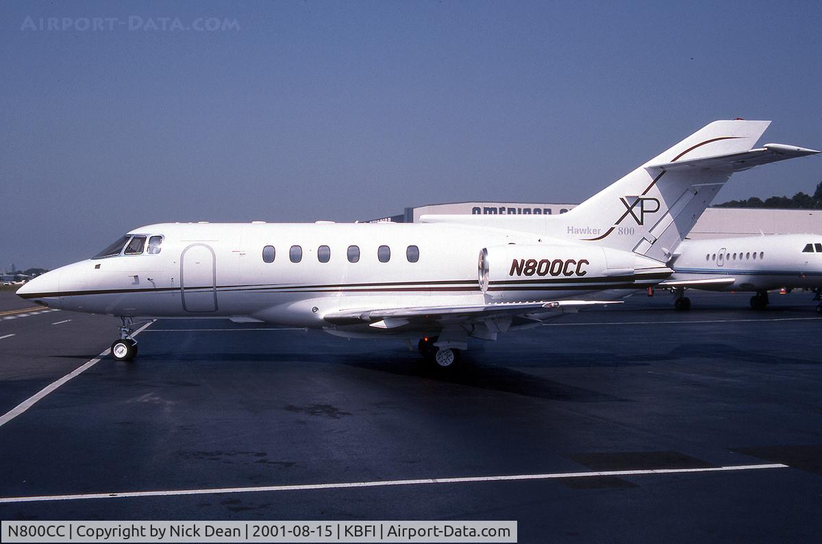 N800CC, 1995 Raytheon Hawker 800XP C/N 258266, KBFI