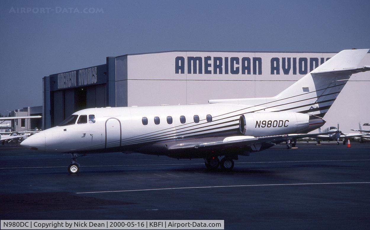 N980DC, 1994 British Aerospace BAe.125 Series 800A C/N 258267, KBFI