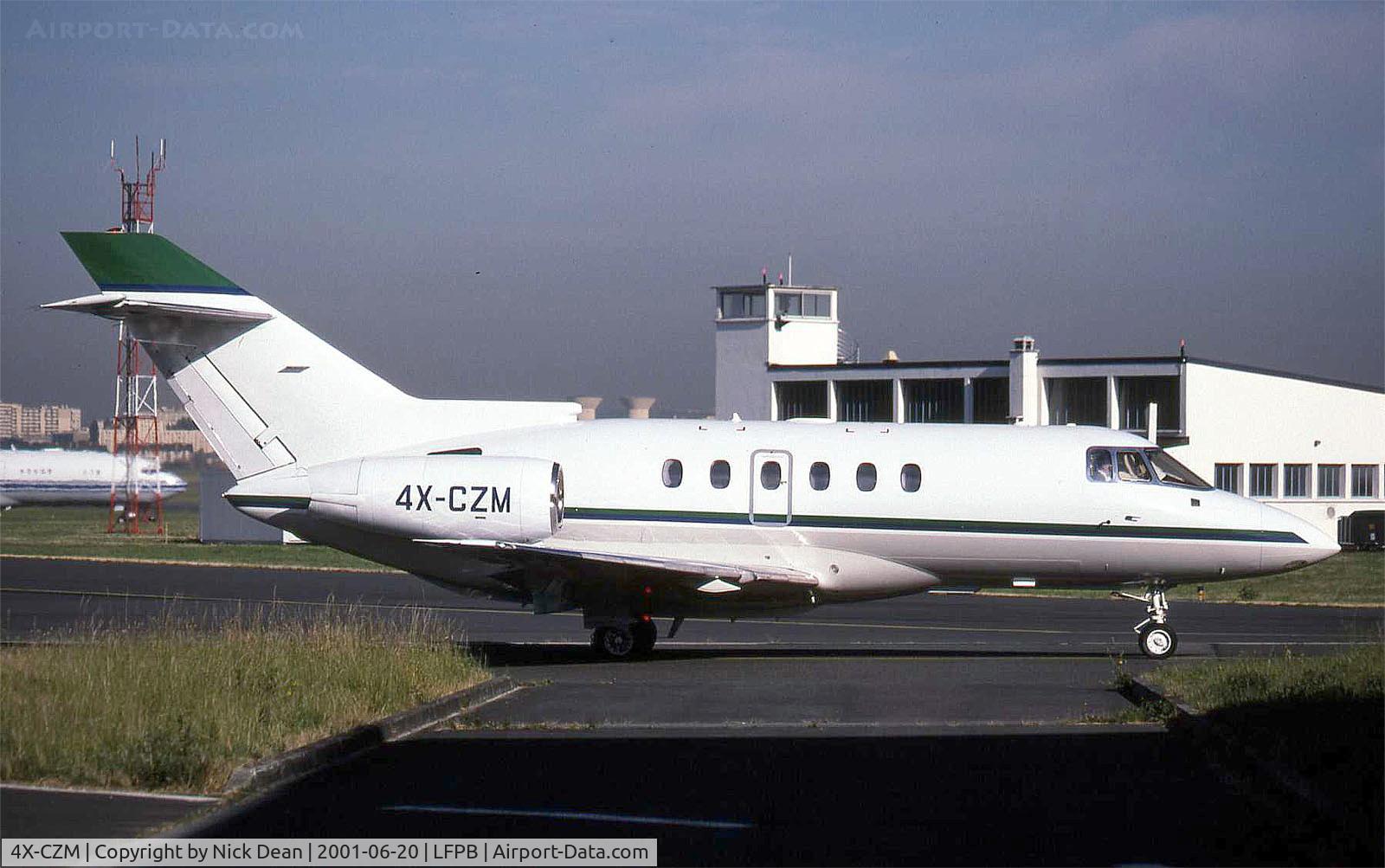4X-CZM, 1995 Raytheon Hawker 800XP C/N 258279, LFPB Paris Le Bourget