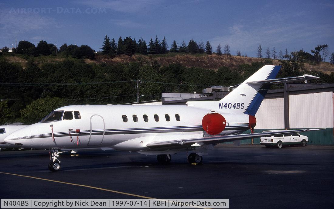 N404BS, 1996 Raytheon Hawker 800XP C/N 258294, KBFI