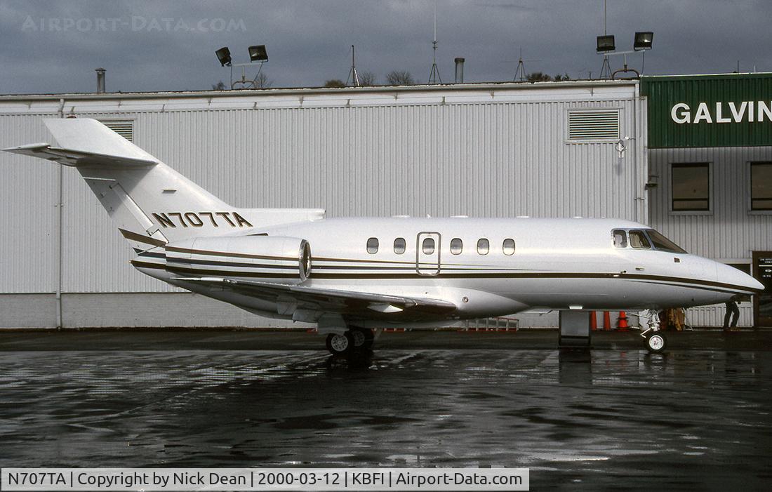 N707TA, 1996 Raytheon Hawker 800XP C/N 258296, KBFI