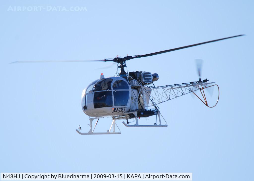 N48HJ, 1973 Aerospatiale SA-315B Lama C/N 2341, Takeoff from APA