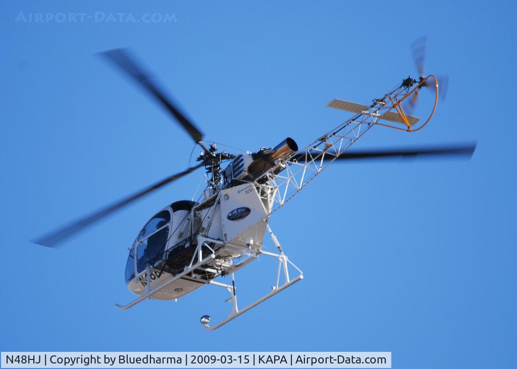N48HJ, 1973 Aerospatiale SA-315B Lama C/N 2341, Takeoff from APA