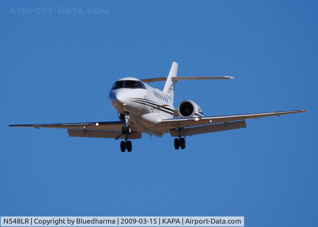 N548LR, 1995 Raytheon Corporate Jets Inc Hawker 1000 C/N 259048, On final approach to 17L.