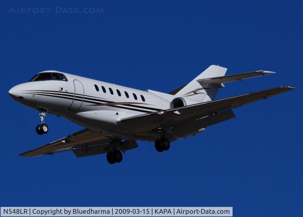 N548LR, 1995 Raytheon Corporate Jets Inc Hawker 1000 C/N 259048, On final approach to 17L.
