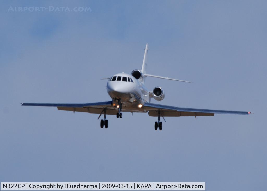 N322CP, 1993 Dassault Falcon 900B C/N 134, On final approach to 17L.