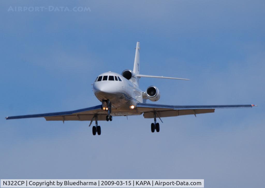 N322CP, 1993 Dassault Falcon 900B C/N 134, On final approach to 17L.
