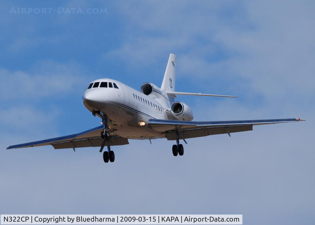N322CP, 1993 Dassault Falcon 900B C/N 134, On final approach to 17L.
