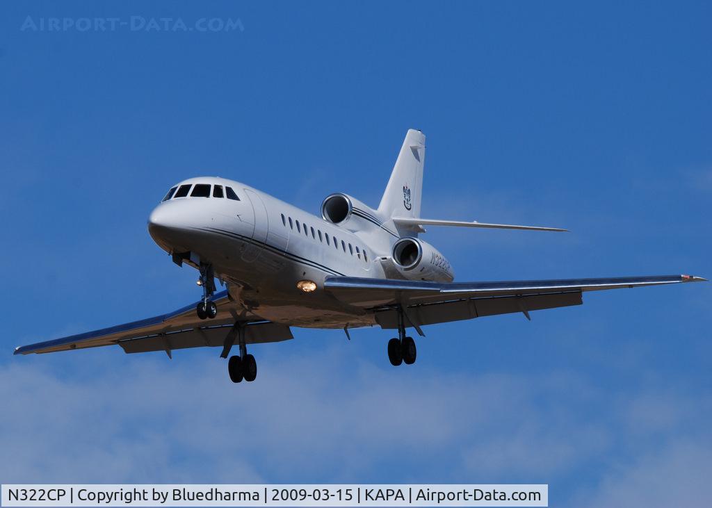 N322CP, 1993 Dassault Falcon 900B C/N 134, On final approach to 17L.