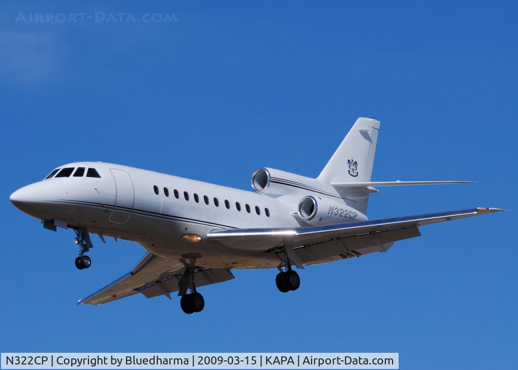 N322CP, 1993 Dassault Falcon 900B C/N 134, On final approach to 17L.