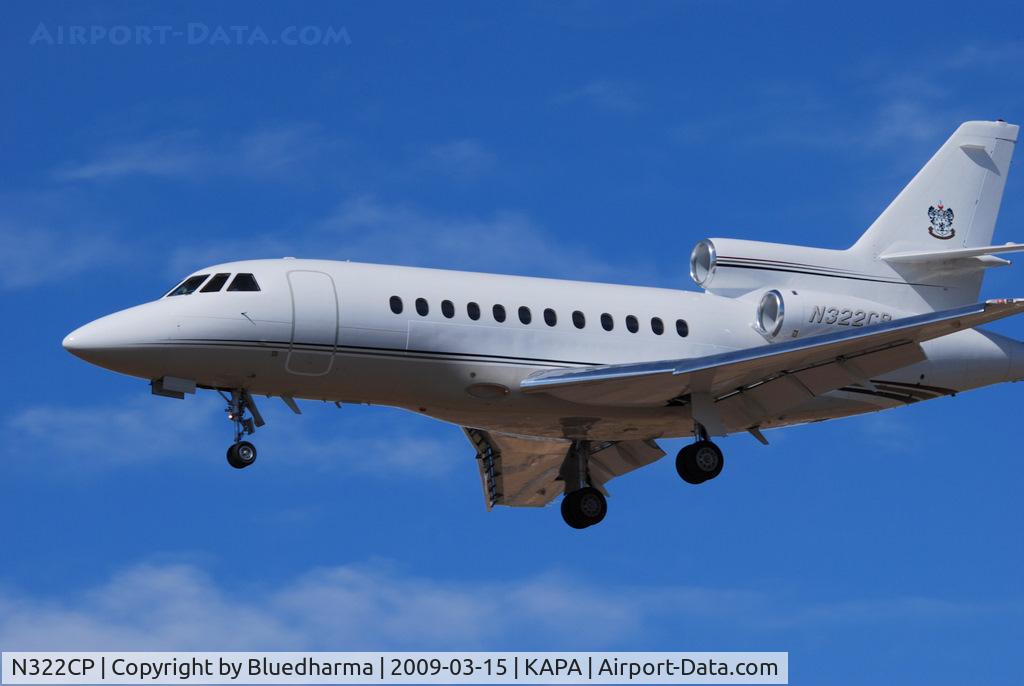 N322CP, 1993 Dassault Falcon 900B C/N 134, On final approach to 17L.