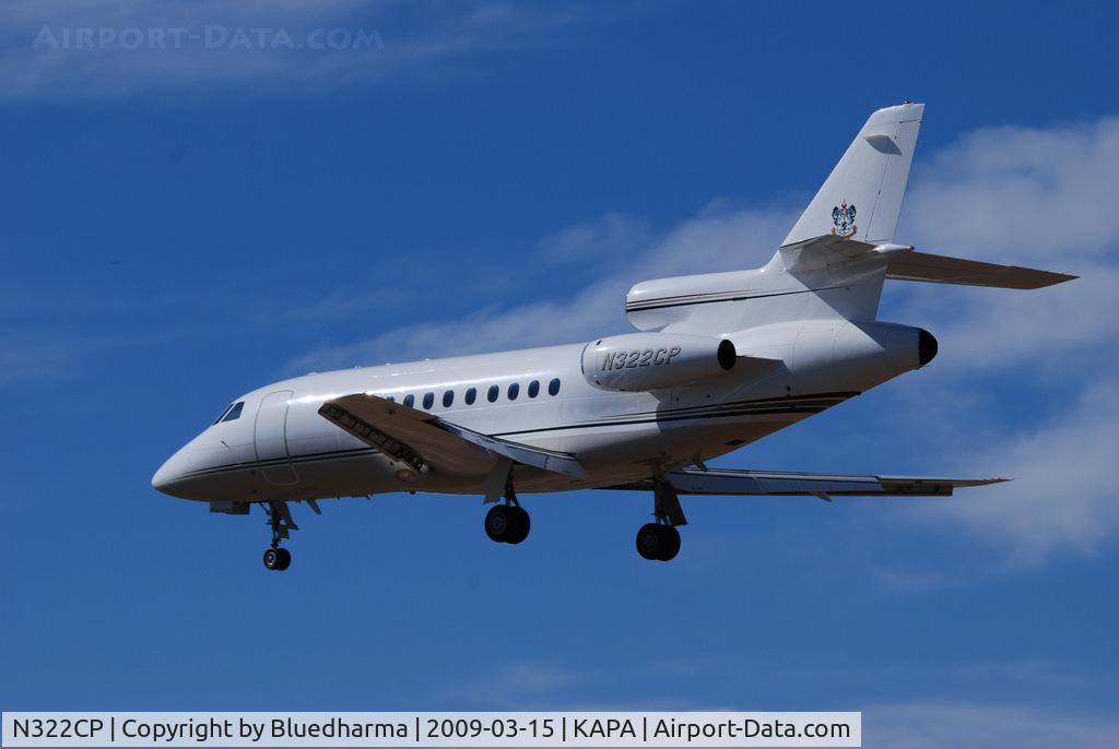 N322CP, 1993 Dassault Falcon 900B C/N 134, On final approach to 17L.