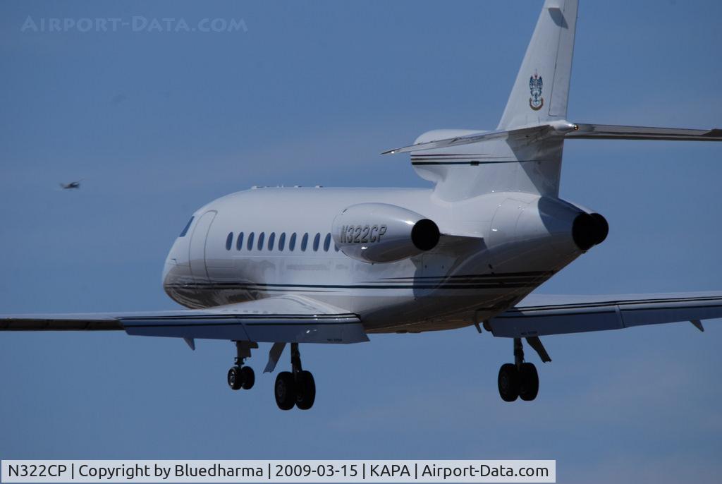 N322CP, 1993 Dassault Falcon 900B C/N 134, On final approach to 17L.