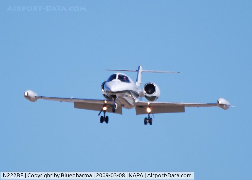N222BE, 1982 Gates Learjet 35A C/N 35-489, On final approach to 17L.