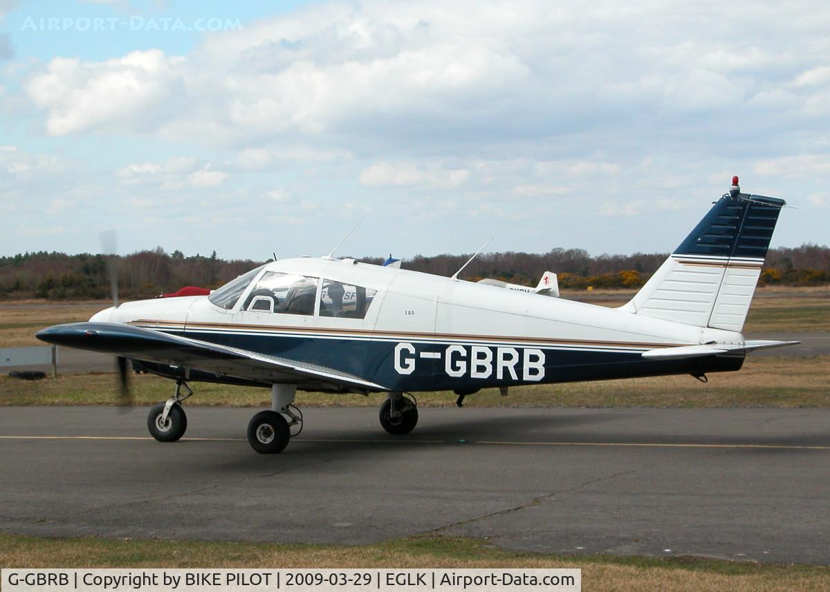 G-GBRB, 1965 Piper PA-28-180 Cherokee C/N 28-2583, TAXYING PAST THE CAFE