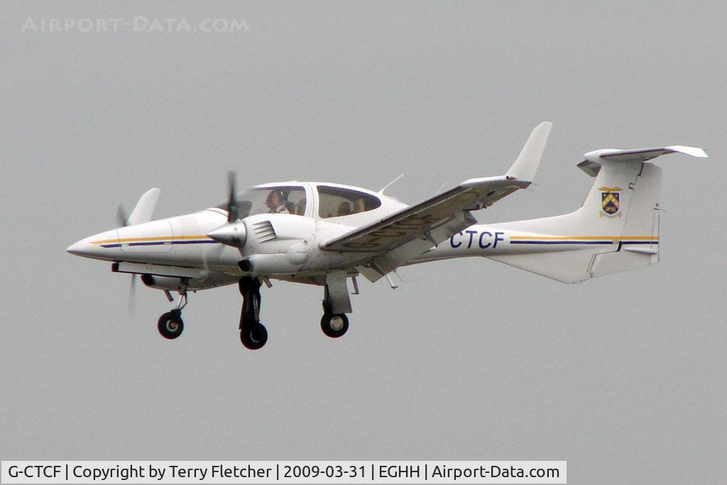 G-CTCF, 2005 Diamond DA-42 Twin Star C/N 42.045, Diamondstar training at Bournemouth