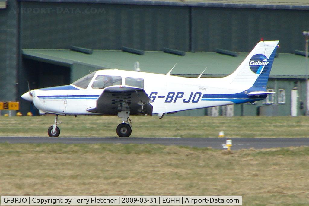 G-BPJO, 1988 Piper PA-28-161 Cadet C/N 28-41014, Piper PA-28-161 at Bournemouth