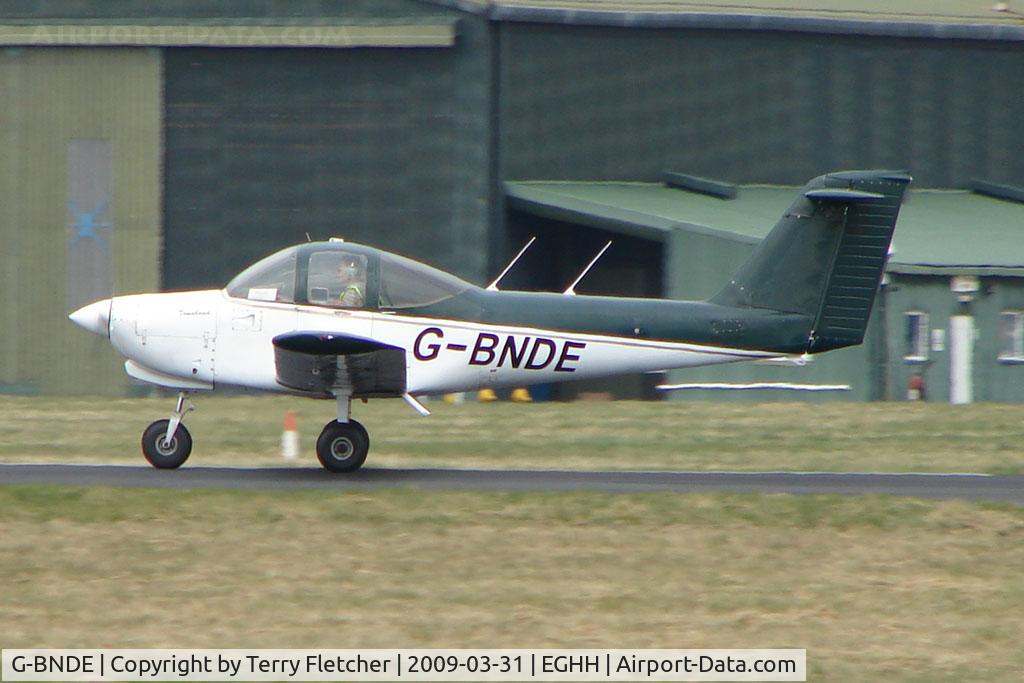 G-BNDE, 1979 Piper PA-38-112 Tomahawk Tomahawk C/N 38-79A0363, Piper Tomahawk at Bournemouth