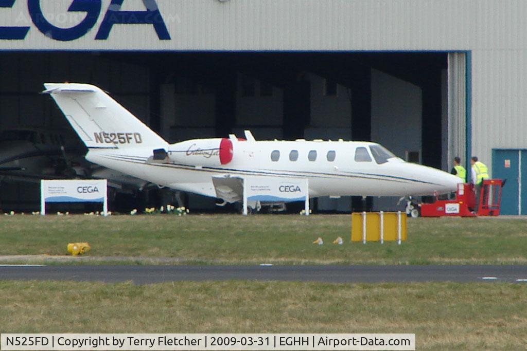 N525FD, 1993 Cessna 525 CitationJet C/N 525-0008, Cessna 525 outside the Cega Hangar at Bournemouth