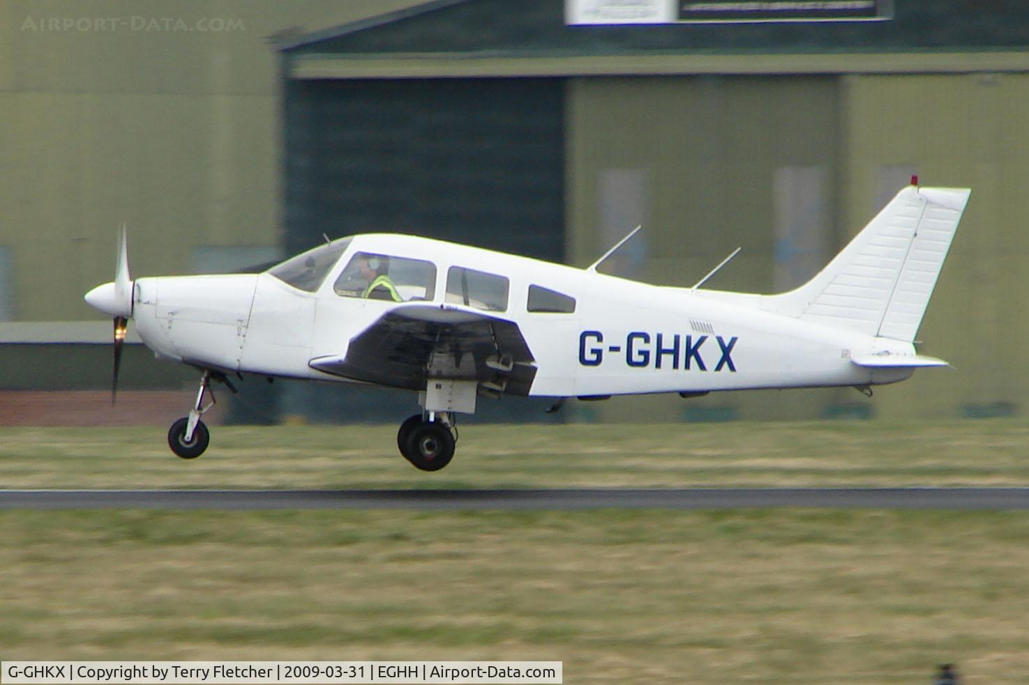 G-GHKX, 1982 Piper PA-28-161 Cherokee Warrior II C/N 28-8416005, Piper PA-28-161 at Bournemouth