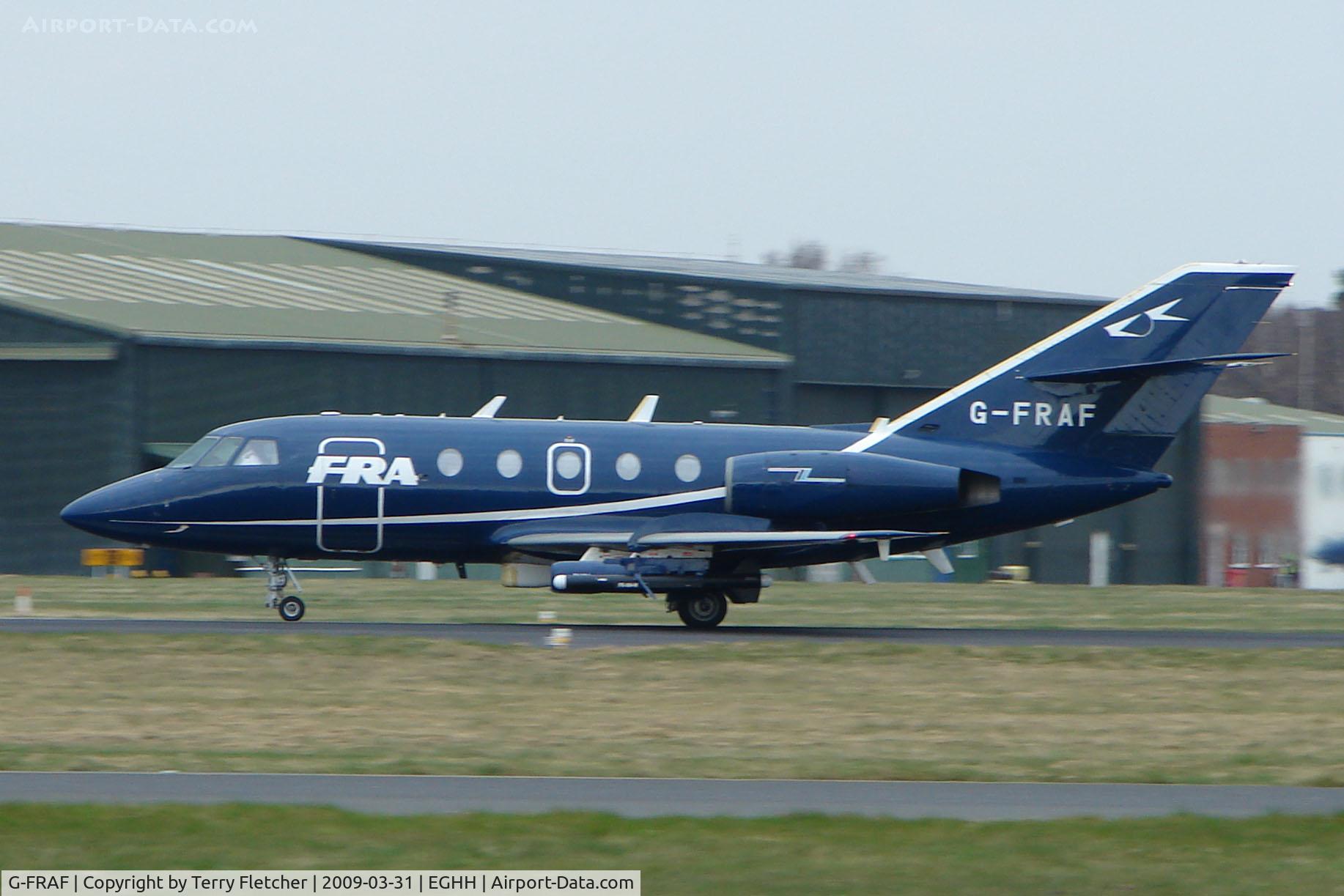 G-FRAF, 1974 Dassault Falcon (Mystere) 20E C/N 295, FRA Falcon 20 at Bournemouth