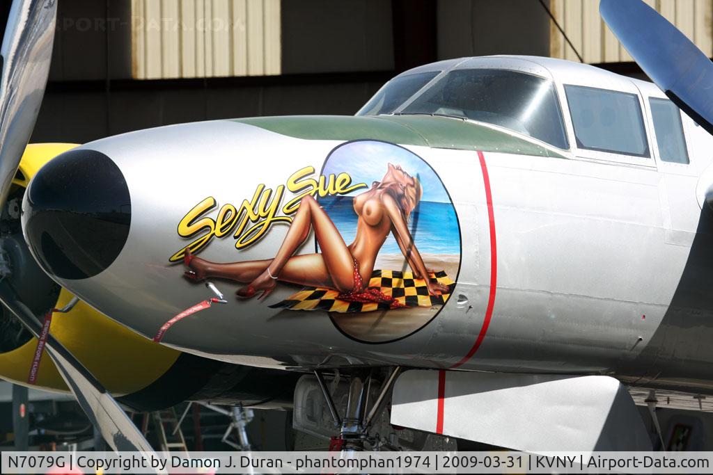 N7079G, 1946 Douglas A-26C Invader C/N 28841, Taken at KVNY on the east side between hangers.