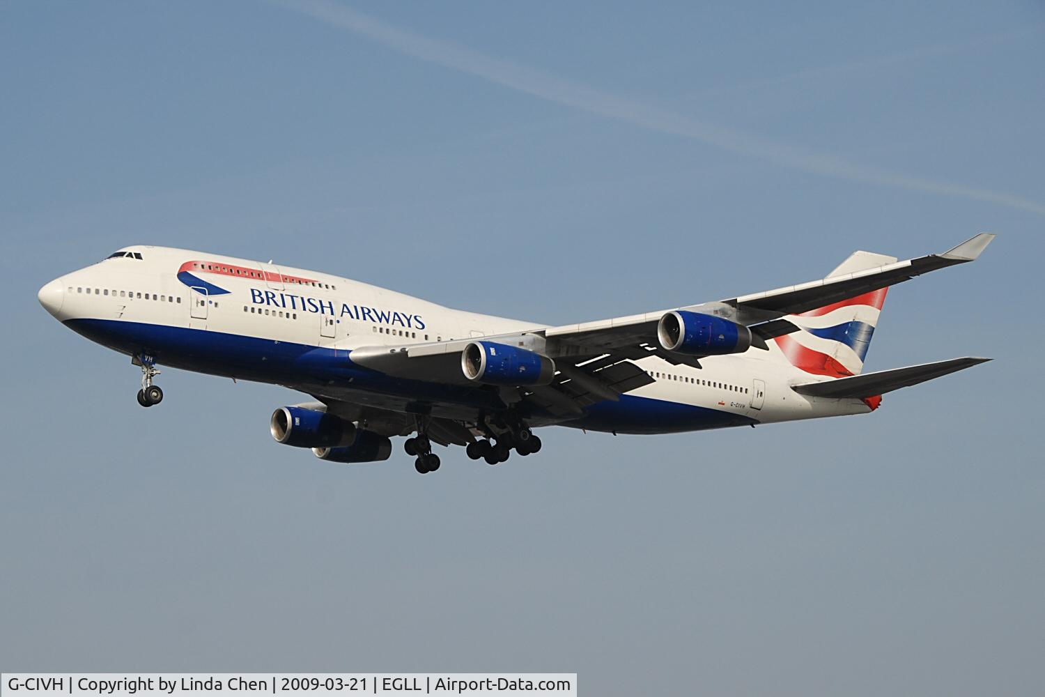 G-CIVH, 1996 Boeing 747-436 C/N 25809, British Airways B747-400