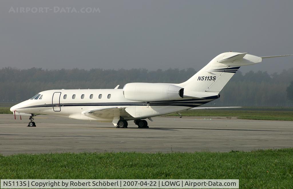 N5113S, 1997 Cessna 750 Citation X C/N 750-0013, Visitor @ GRZ/LOWG