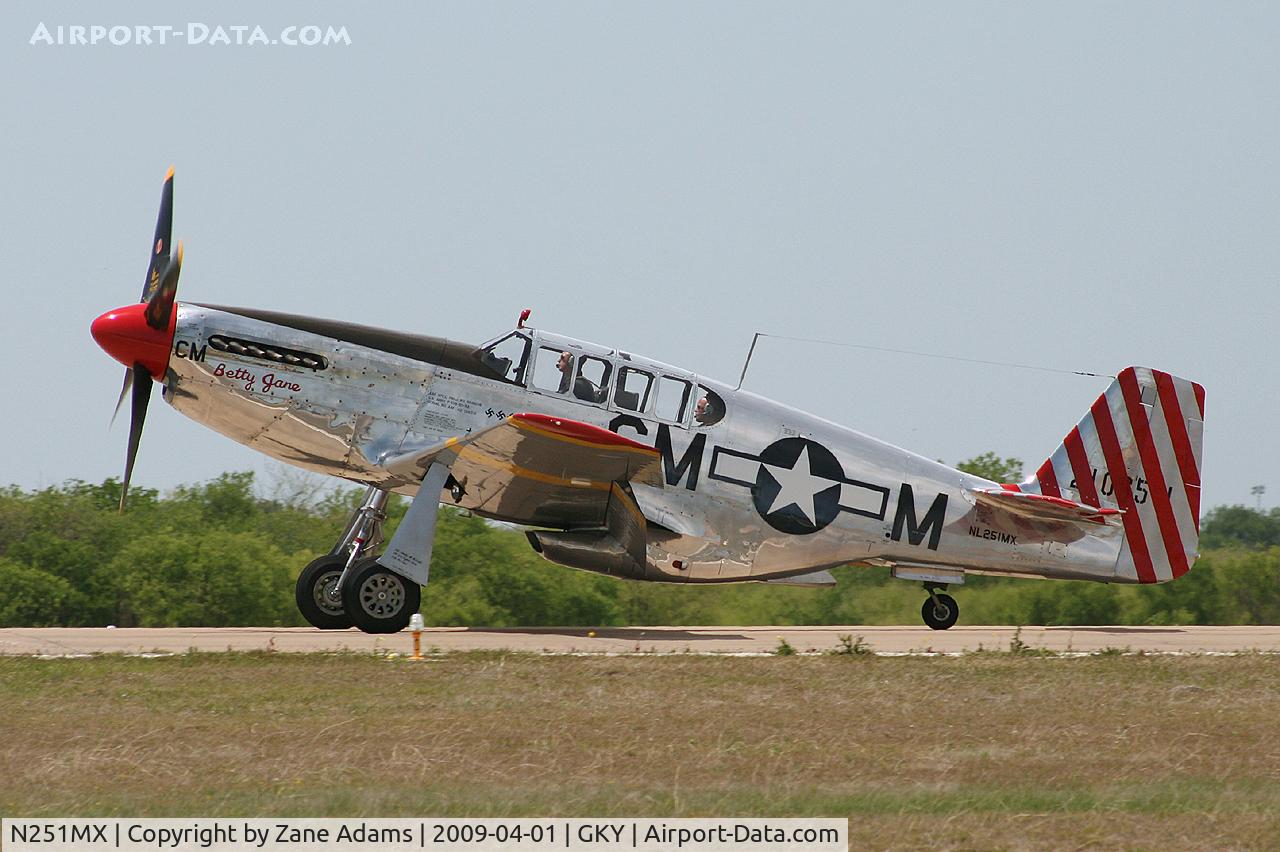 N251MX, 1943 North American P-51C-10 Mustang C/N 103-22730, At Arlington Municipal - Collings Foundation tour stop