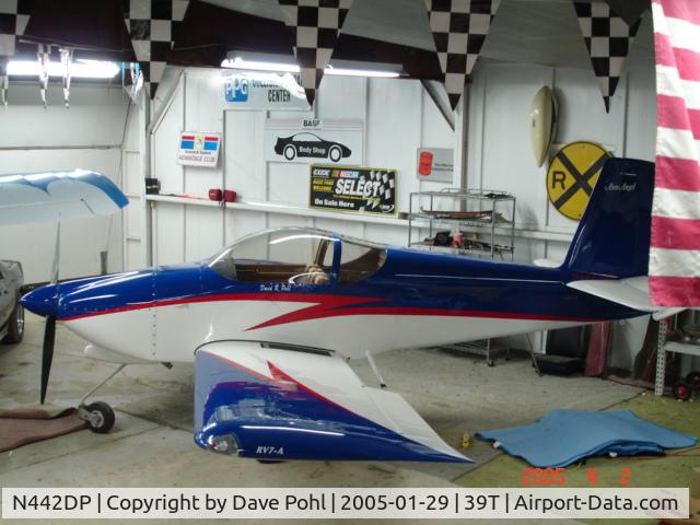 N442DP, 2005 Vans RV-7A C/N 70583, AnnAngel at Bob's Paint Shop