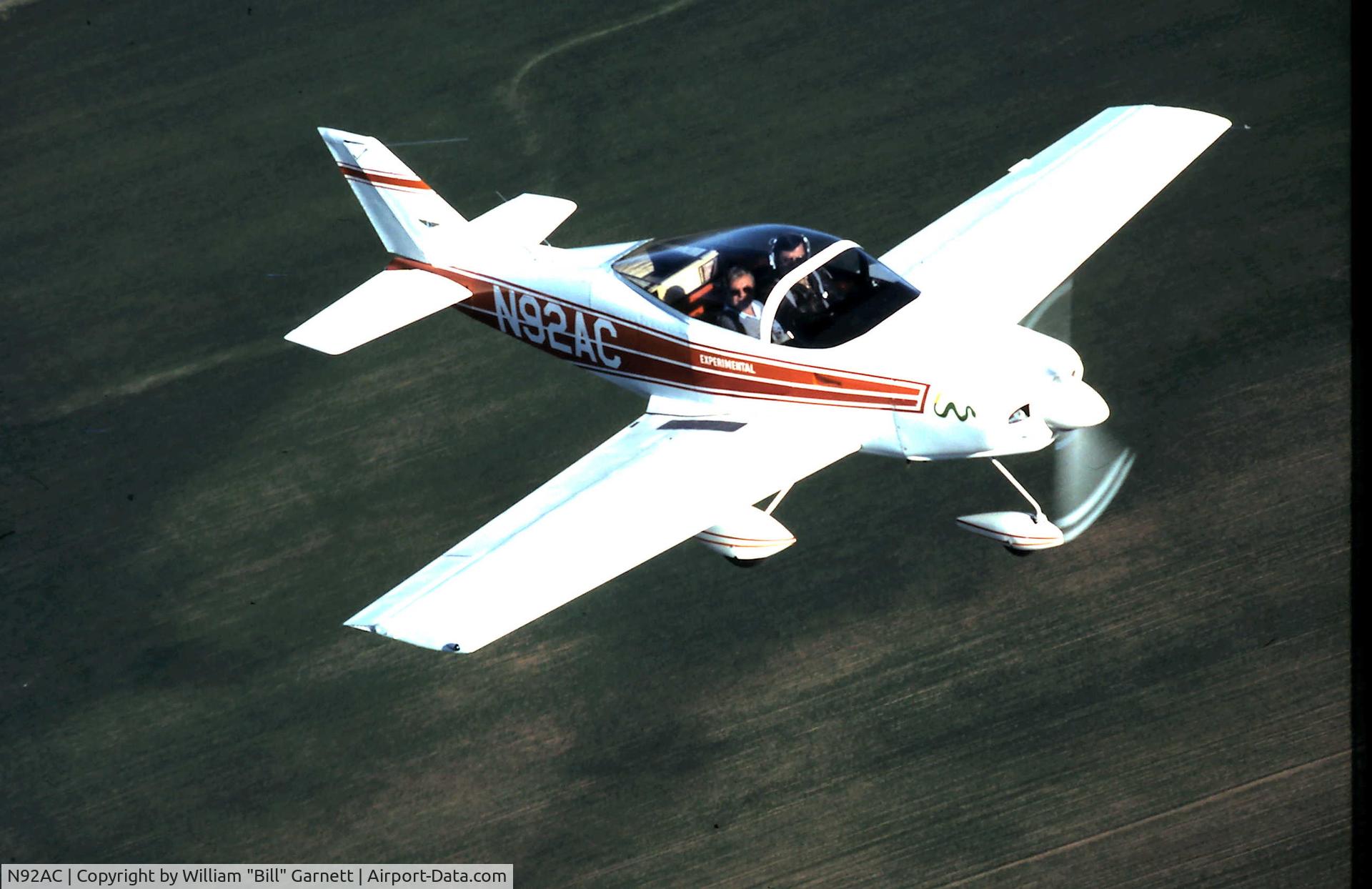 N92AC, 1977 Smyth Sidewinder C/N 212380, Over Yolo County California