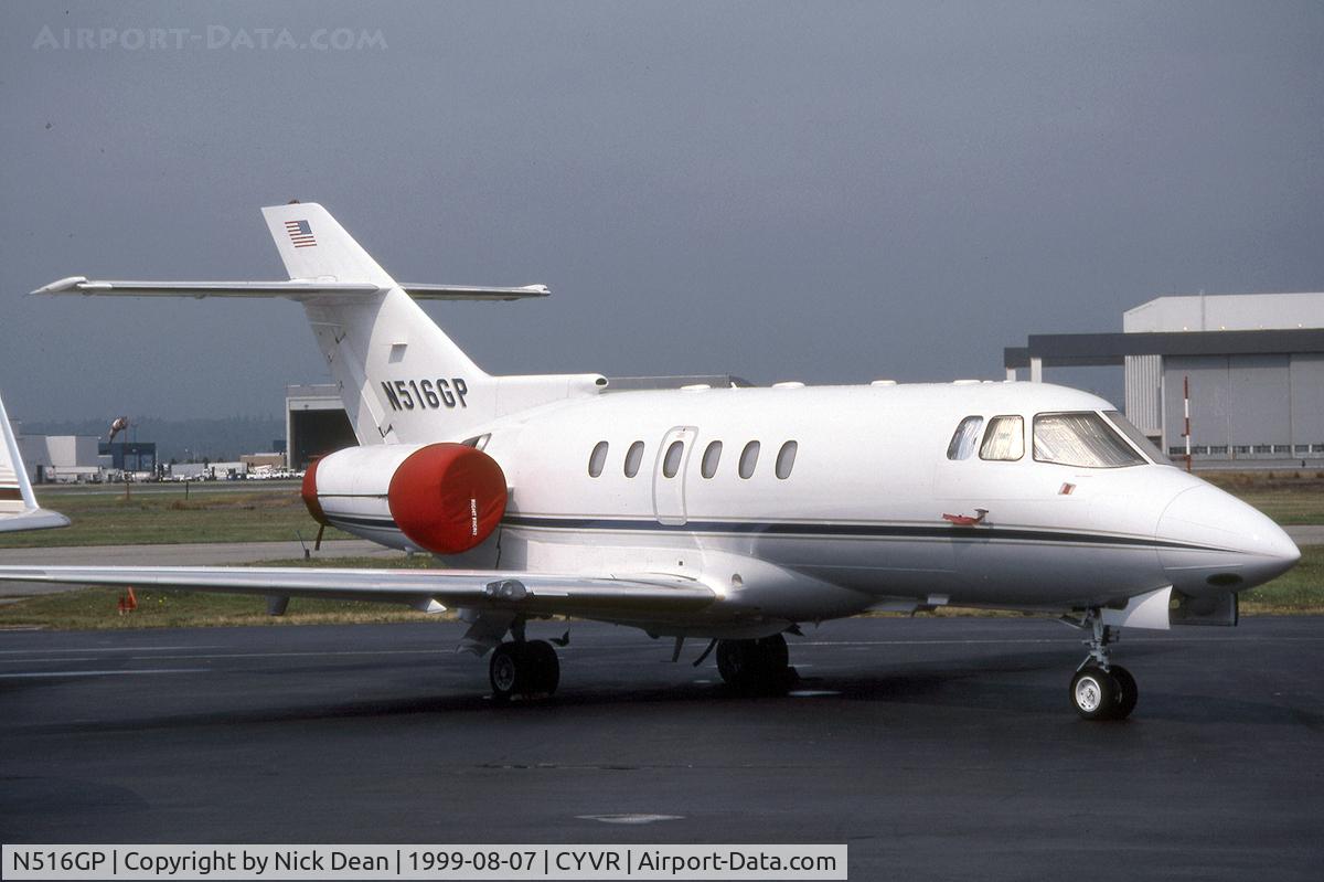 N516GP, 1996 Raytheon Hawker 800XP C/N 258316, CYVR