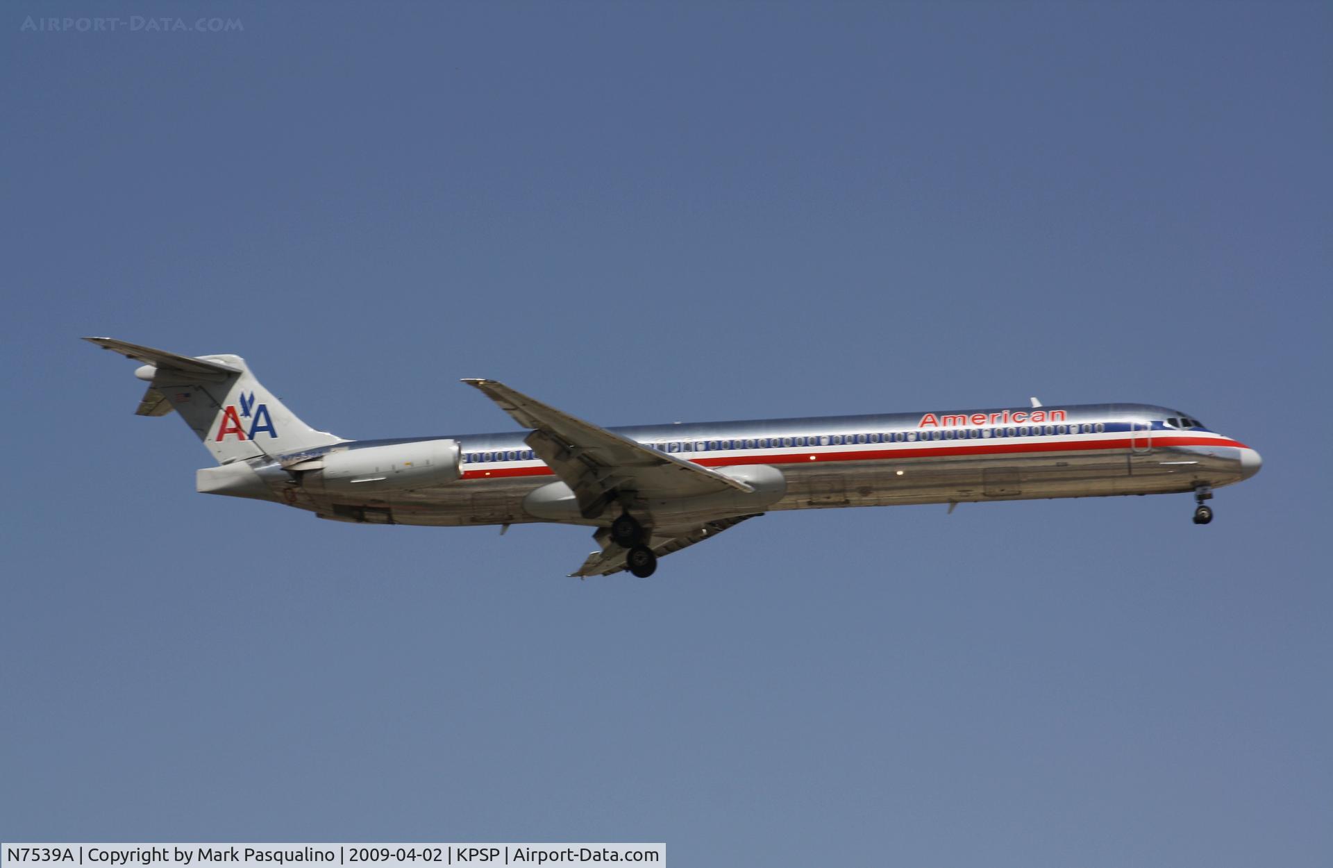 N7539A, 1990 McDonnell Douglas MD-82 (DC-9-82) C/N 49993, MD-82