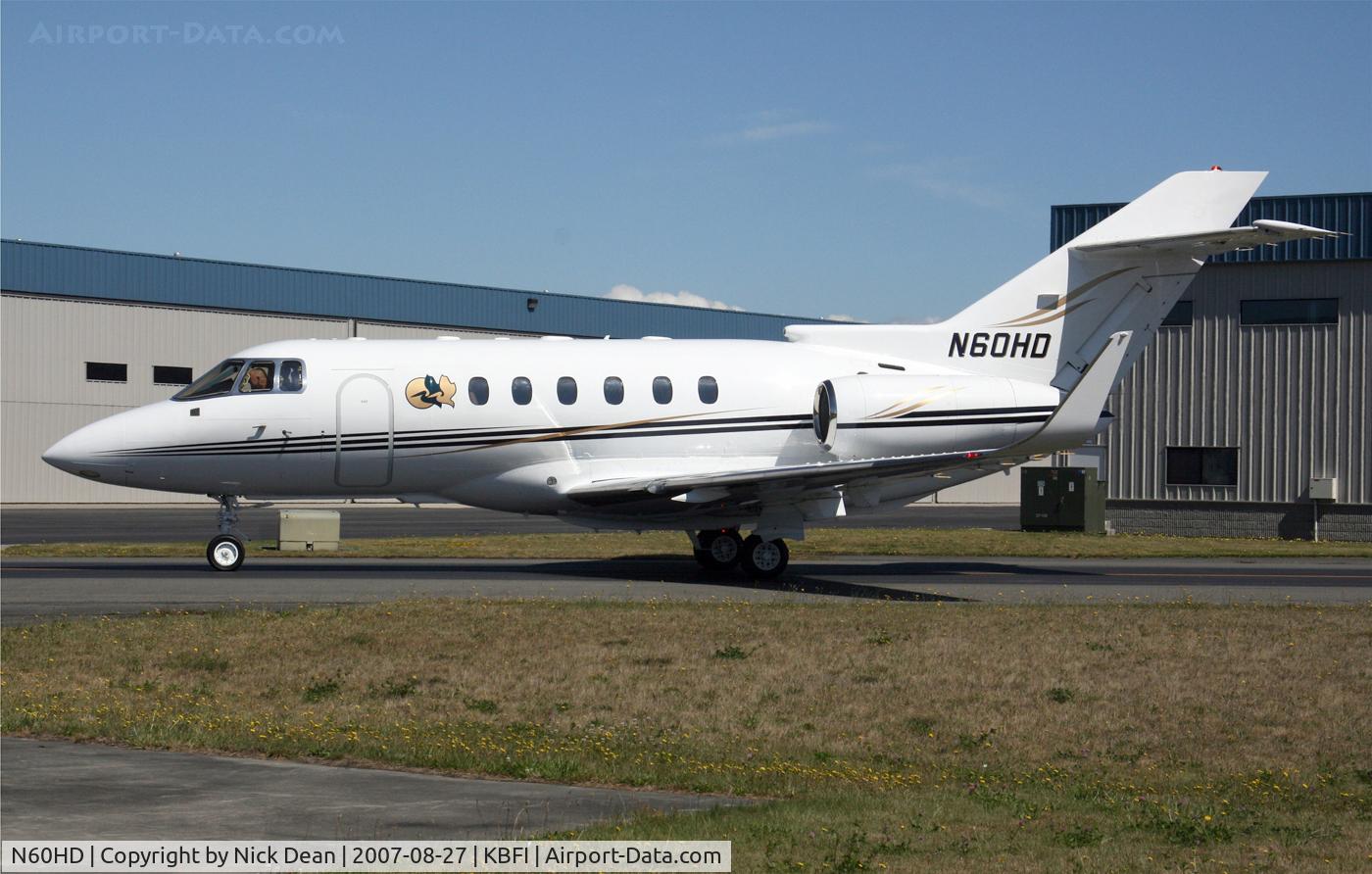 N60HD, 1997 Raytheon Hawker 800XP C/N 258334, KBFI