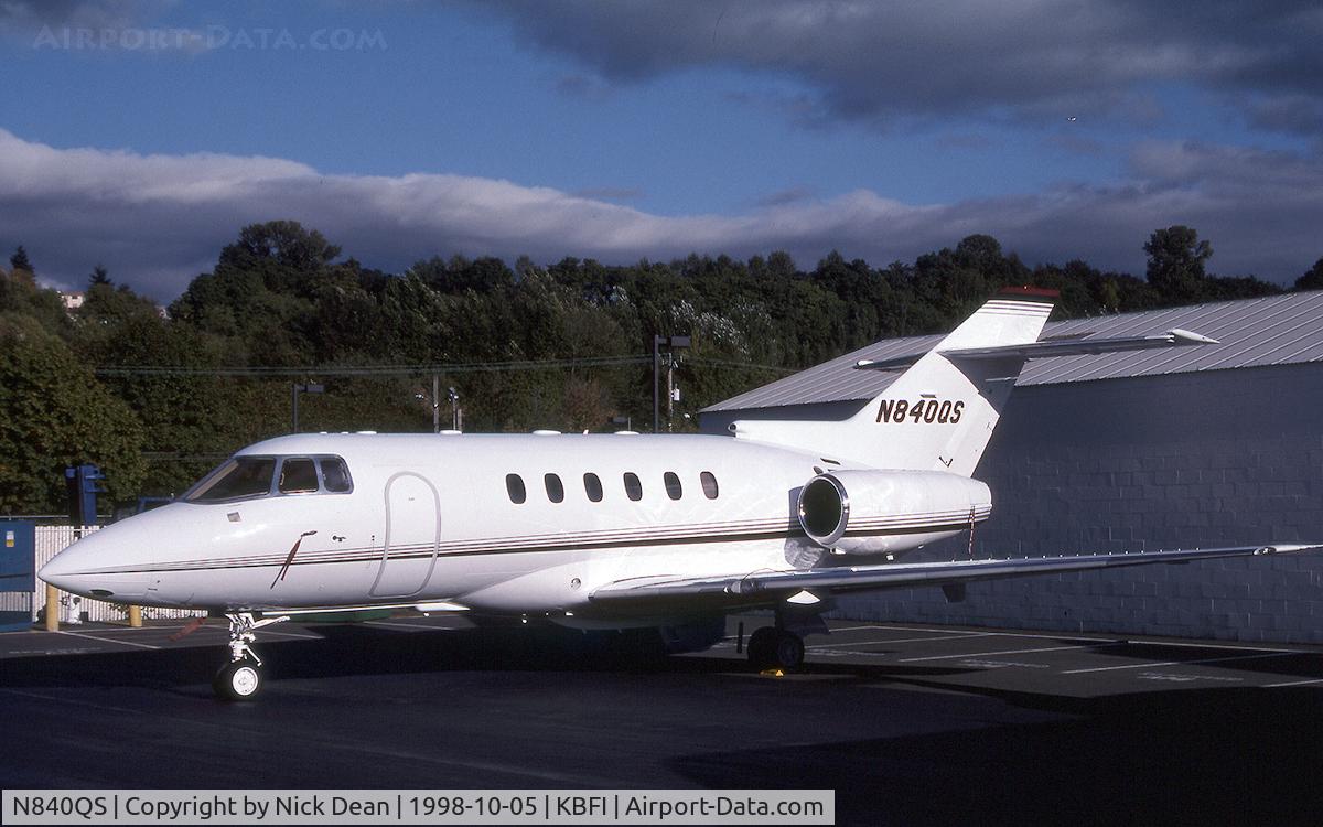 N840QS, 1997 Raytheon Hawker 800XP C/N 258340, KBFI