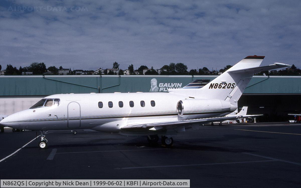 N862QS, 1998 Raytheon Hawker 800XP C/N 258362, KBFI